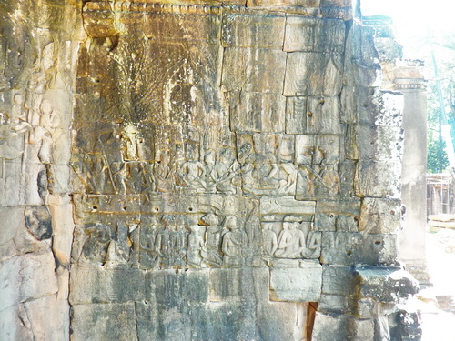 Барельеф южной галереи храма Байон в Ангкоре. Парадьюмна.