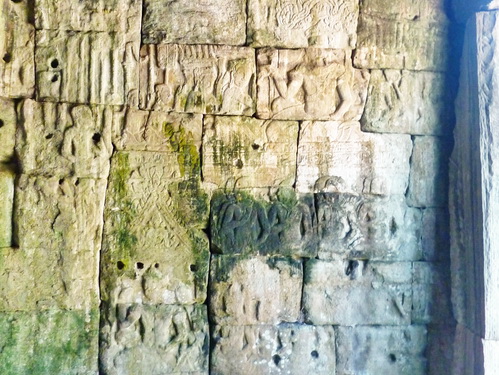 Барельеф западной галереи Байона в Ангкоре. Шива.