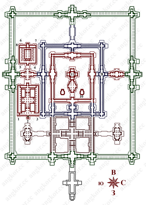 Бенг Мелеа. План храма.