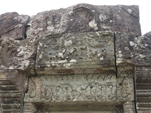 Preah Vihear gopura 3 вход фронтон