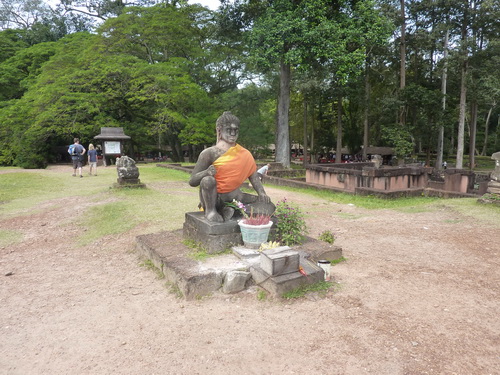 Терраса Прокажённого Короля Байона в Ангкоре. Статуя Прокажённого Короля.